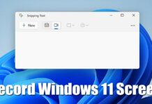 How to Screen Record Using Snipping Tool on Windows 11